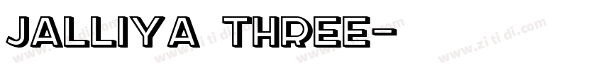 jalliya three字体转换